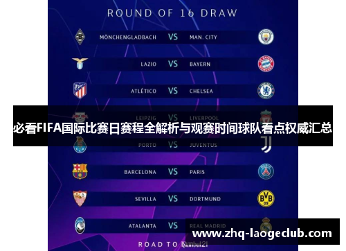 必看FIFA国际比赛日赛程全解析与观赛时间球队看点权威汇总